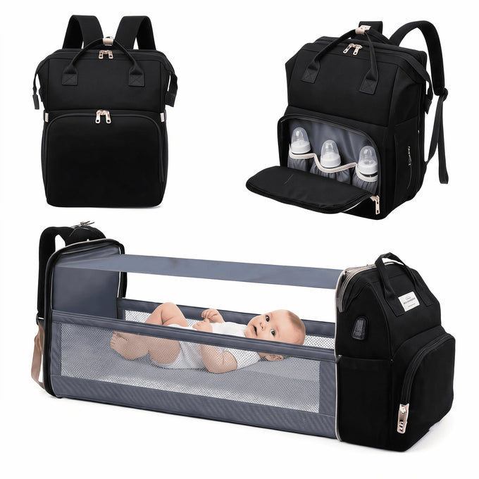 Diaper Backpack with Fold-Out Section — product image