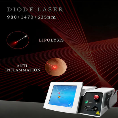 980nm 1470nm Laser Facial Tightening Device Fiber Optic Lifting Neck Sculpting Skin Firming Beauty Equipment
