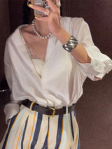 Relaxed Striped Pocket Shorts
