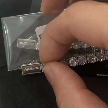 3mm 4mm 5mm 1 Row Tennis Chain Bling Zircon Copper Material Necklace Hip Hop Man and Women Iced Out Jewelry Free Engrave Name