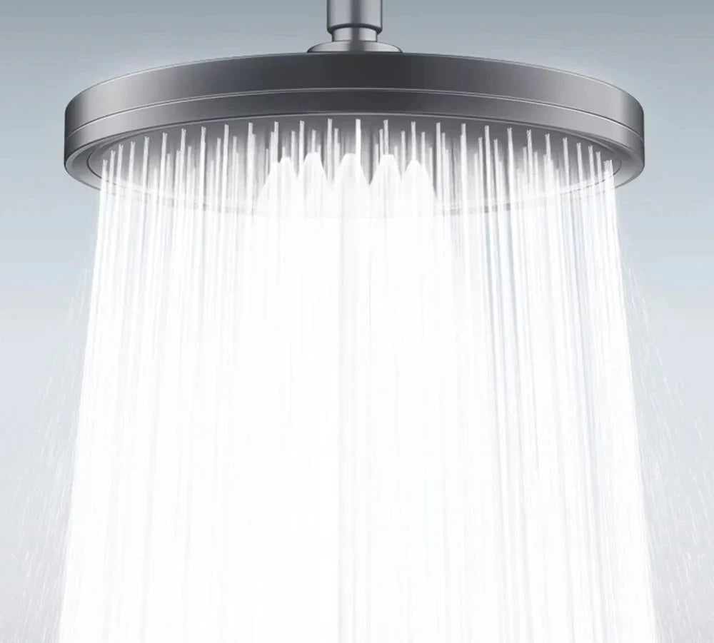 NEW 6 Modes Rainfall Shower Head Bathroom High Pressure Top Rain Shower Heads Shower Faucet Accessories Gun Grey/Black/Silver