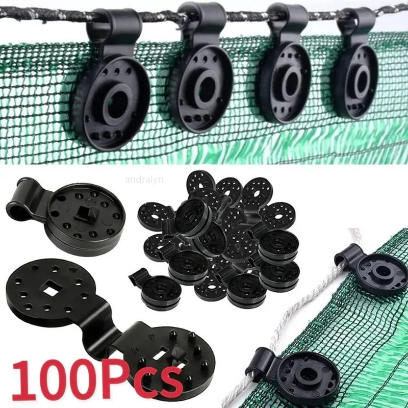 Awning Plastic Clips, Outdoor Shade Cloth Net Clip, Camping Garden Tools, Building Fence, Fix Clamp Awning Hook, 5-100Pcs
