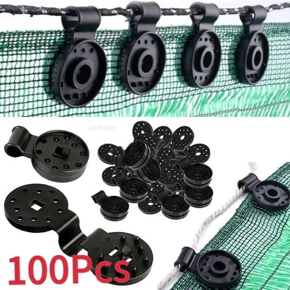 Awning Plastic Clips, Outdoor Shade Cloth Net Clip, Camping Garden Tools, Building Fence, Fix Clamp Awning Hook, 5-100Pcs