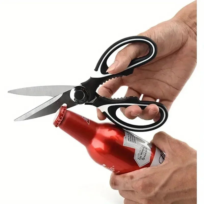 20.5cm (8-Inch) Heavy Duty Kitchen Scissors - 2CR14 Stainless Steel Multifunctional Shears with Protective Sleeve