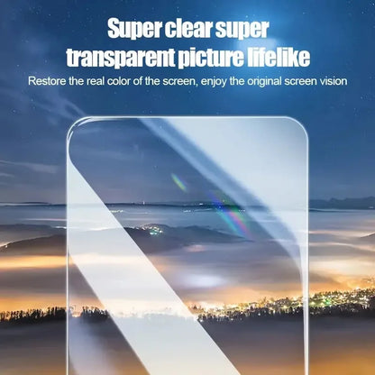 4Pcs HD Screen Protector for IPhone 15/16/17 Promax 16E 14 Plus Tempered Glass 11 Pro 13 Promax 13 12Mini One-Click Installation