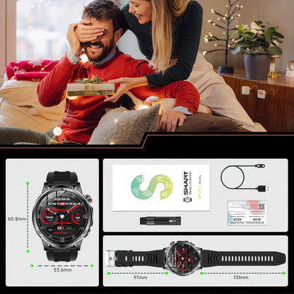 2026 New  Outdoor Smart Watch 1.85inch AMOLED 1000mAh Large Battery 5ATM Waterproof Voice Call Sports Men Fitness Bracelet