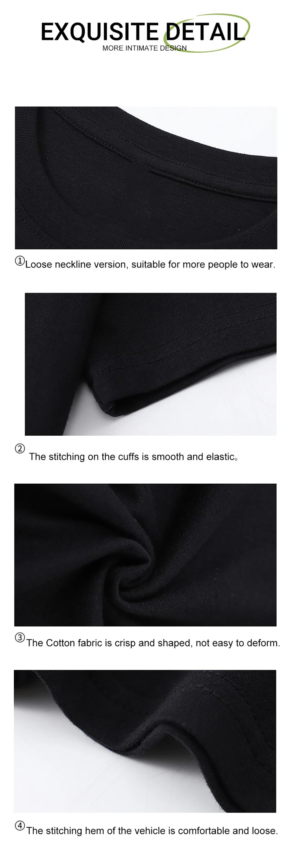 Black White Crop T-Shirt Women Cotton Soft Trendy Short Sleeve Crewneck All-Match Clothes Summer Casual Navel Exposed Tees