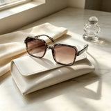 Thick-Frame Chain-Detail Sunglasses Set — view 8