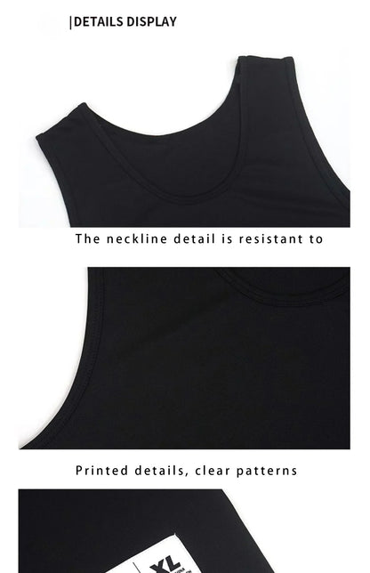 25Men’s Gym Tank Top Clothing Summer Quick-dry Vest American Basketball Sports Sleeveless T-shirts Fitness Workout Tops for Men