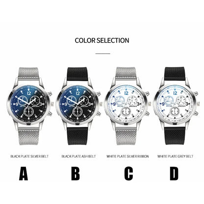 Luxury Quartz Watch for Men Stainless Steel Dial Casual Quartz Wristwatches Bracele Watch Relogio Masculino Часы Мужские