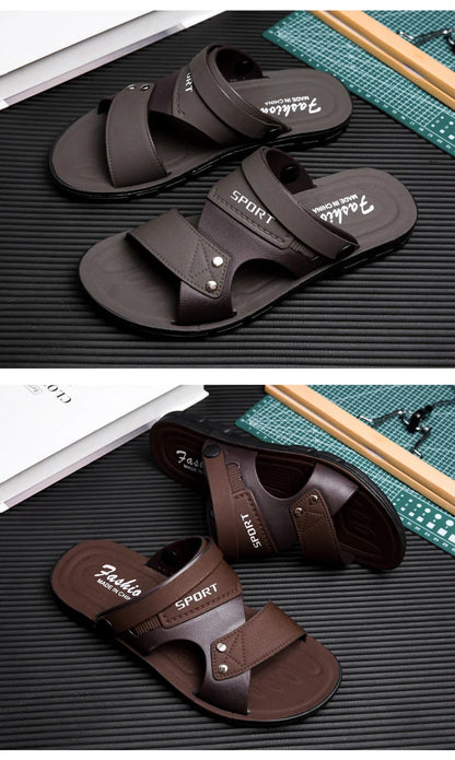 Summer Men Sandals Open Toe Flat Mens Casual Shoes Outdoor Walking Sandals for Men Beach Shoes sandalias hombre Men slippers