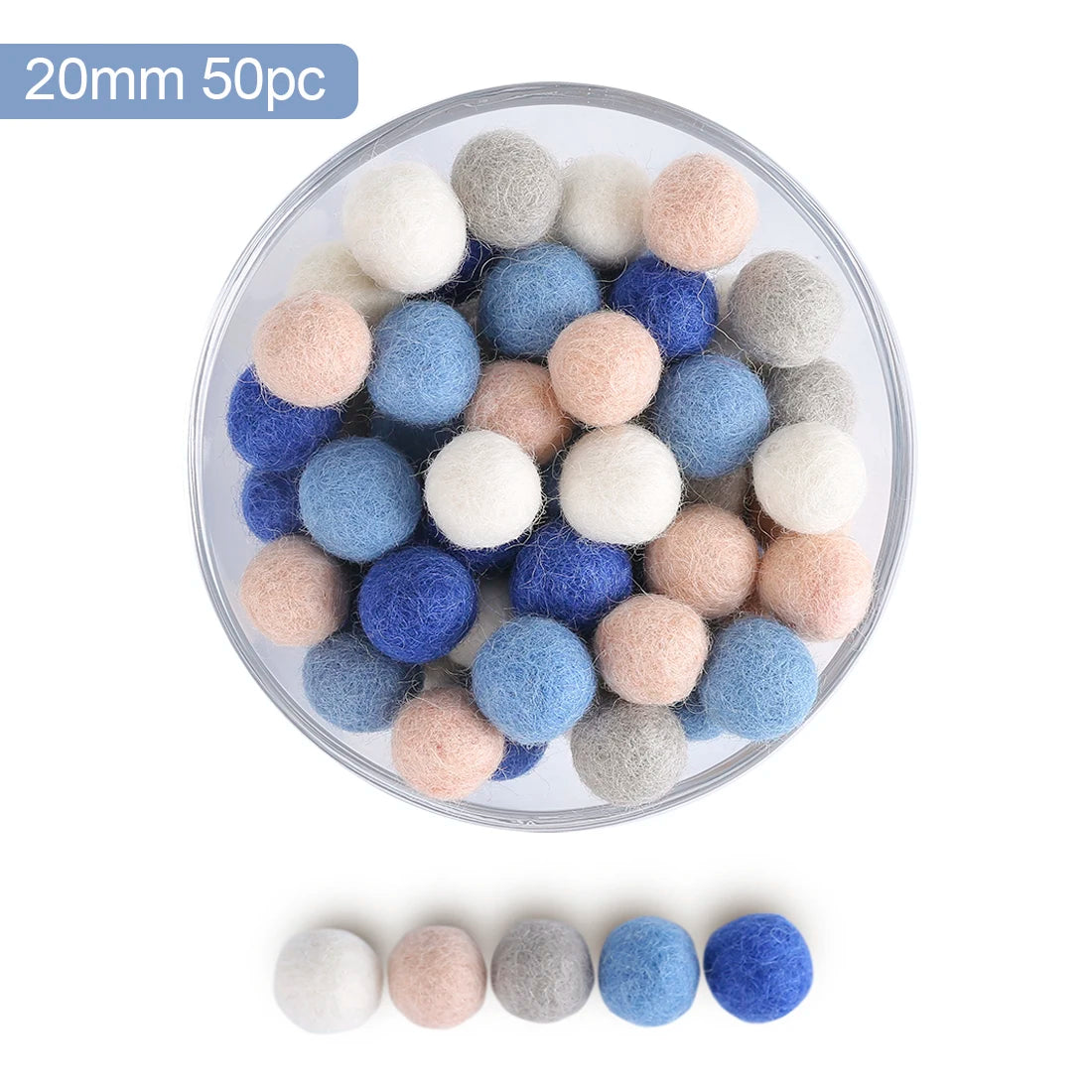 Colorful Felt Craft Balls — view 9