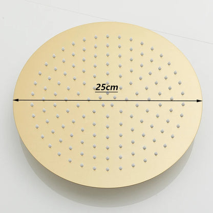 SHBSHAIMY Square/Rotundity Rainfall Bathroom Shower Head Accessories Brass Ceiling Mounted Bathtub Shower Head