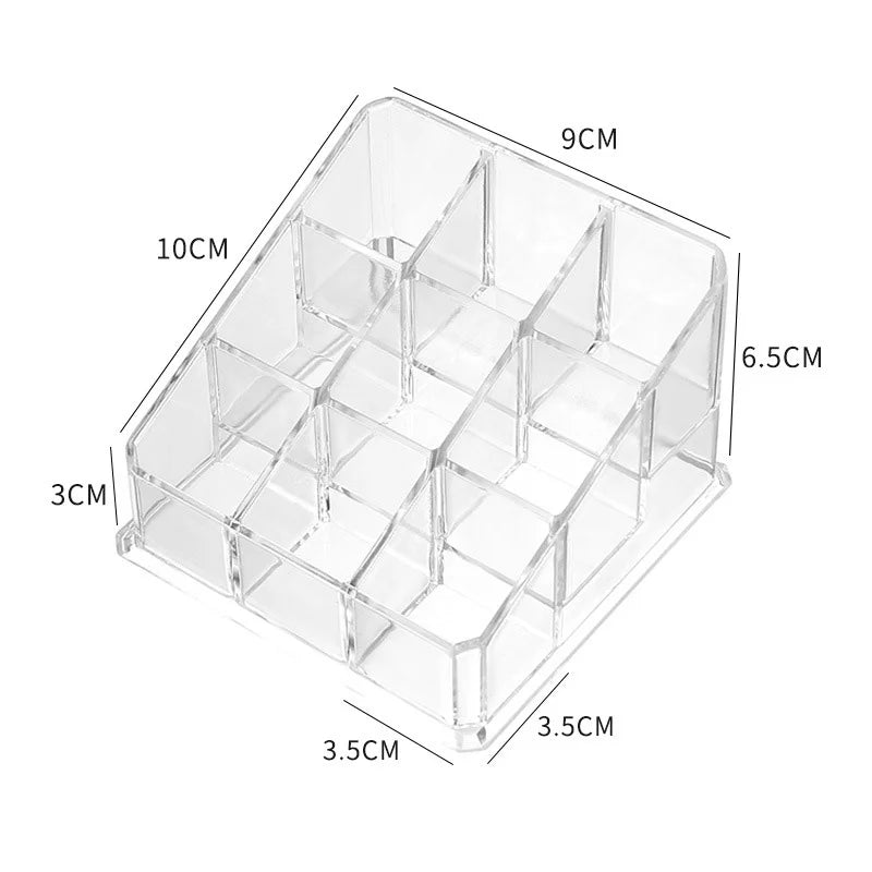 Trapezoid Clear Makeup Display 40 Lattices Lipstick Stand Case Cosmetic Organizer Holder Box Hot Sale High Quality