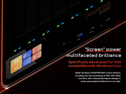 AOOSTAR WTR MAX Mini PC AMD Ryzen 7 PRO 8845HS Barebone Mini Desktop Computer 6HDD 5SSD NAS Home Server Business Office Mini Hos
