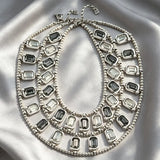 Layered Crystal Statement Choker — view 2