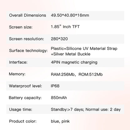 New Z40Pro Kids Smart Watch Waterproof Video Monitor Tracker 4G Call Watch SOS GPS Location Digital Watches for Chirdren's Gift