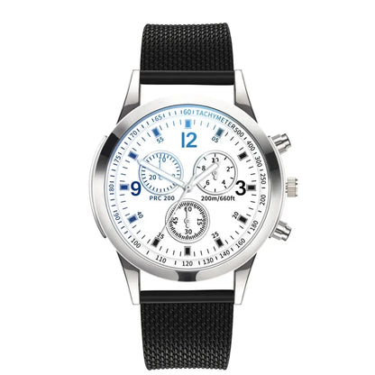 Luxury Quartz Watch for Men Stainless Steel Dial Casual Quartz Wristwatches Bracele Watch Relogio Masculino Часы Мужские