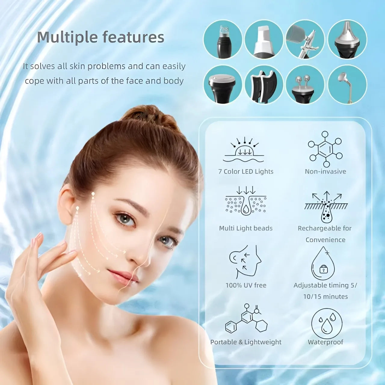 10in1Multifunction Facial Beauty Equipment Hydra Dermabrasion Oxygen Jet Peel Skin Cleaning Machine ProfessionalSalonUseforF