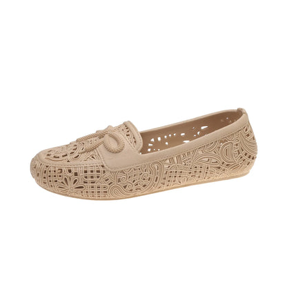 Summer New Style Round-toe Comfortable Anti-slip Sexy Casual Shoes Fashionable and Popular - Bow-shaped Flat Shoes for Women