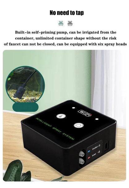 WiFi Rainforest Sprayer Control Automatic Mist Timing Spray System Kit Touch Screen Irrigation Timer Reptile Sprayer Humidifier