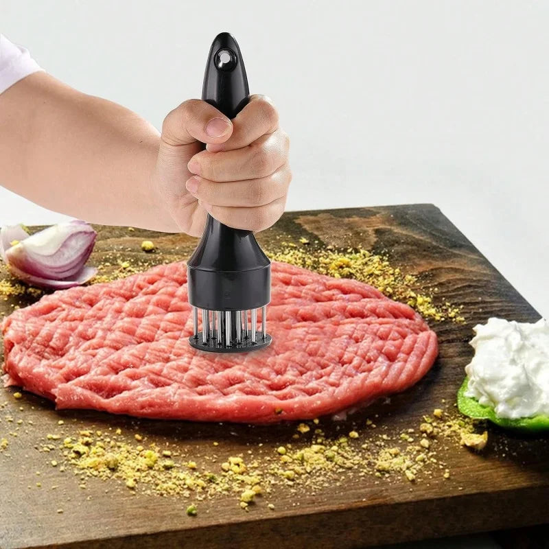 1Pc Stainless Steel Loose Meat Needle Meat Tenderizer Household Quick Insert Beef Artifact Loose Meat Hammer Steak Kitchen Tools
