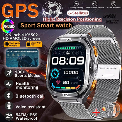 New For XIAOMI Sport Wristband Built-in GPS&Compass BT Call Smartwatch Altimeter Health Monitoring 3ATM Waterproof Swim Watches