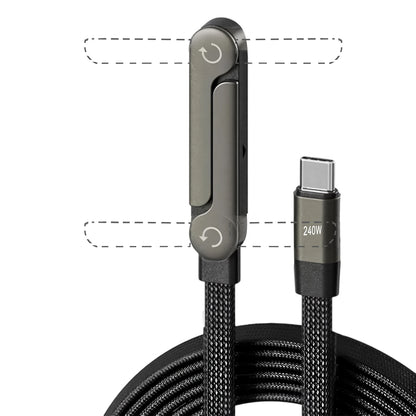 USB Type C Flat Charger Charging Cable C Kick Cable Stand Invisible Support Foldable Phone Holder 240W Charge Bracket For iPhone