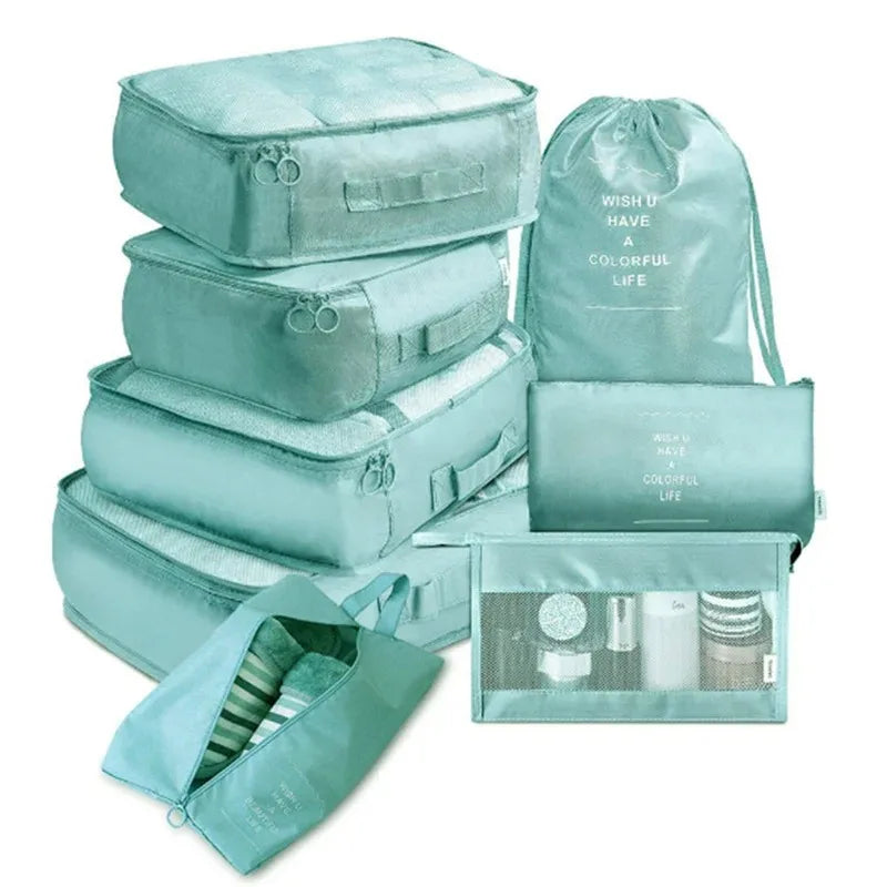 6/8Pcs Set Travel Bag Organizer Clothes Luggage Travel Organizer Blanket Shoes Organizers Bag Suitcase Pouch Packing Cubes
