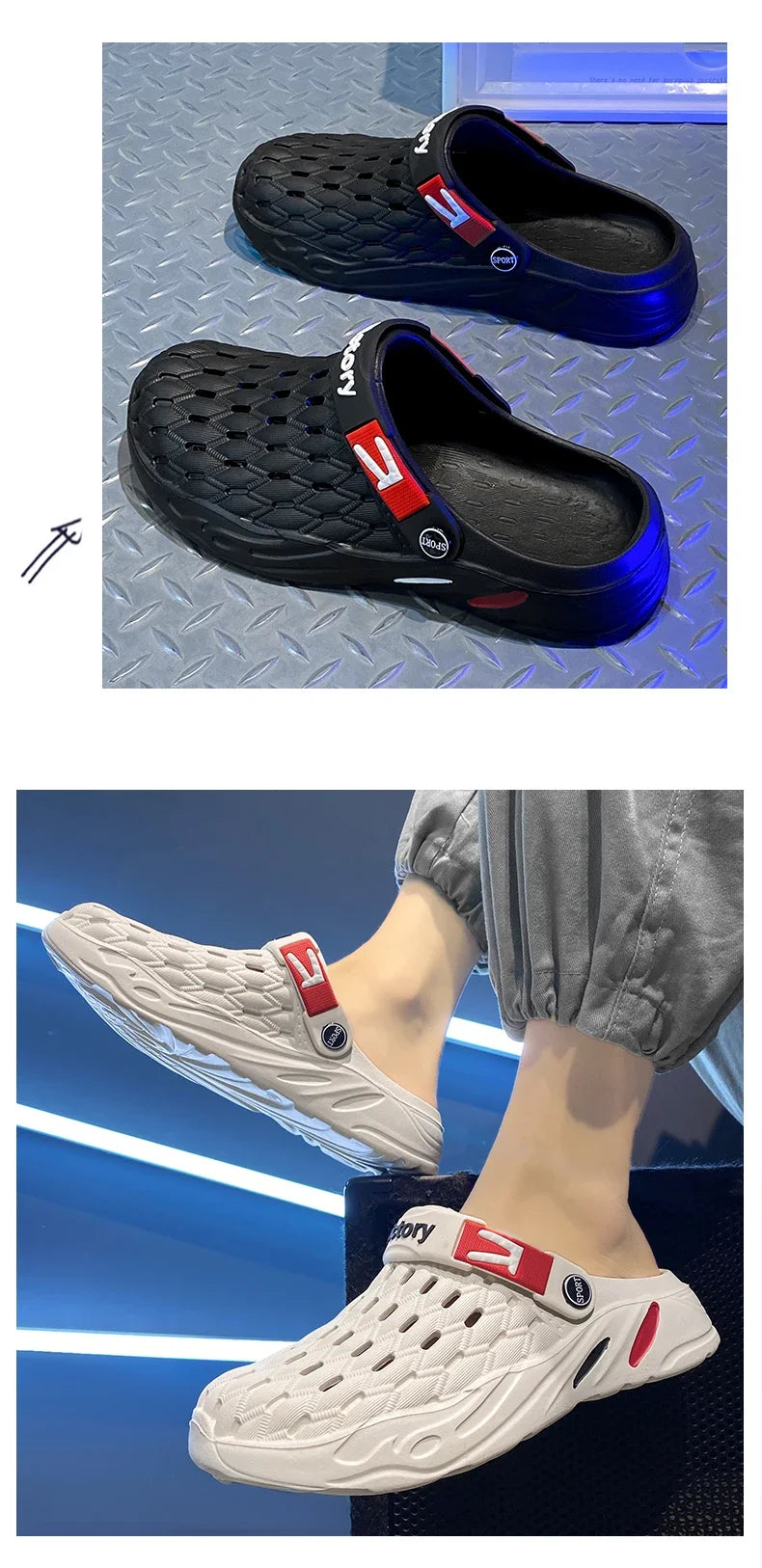Flat Sandals Men Shoes 2025 Slippers Men Garden Platform Sandals Man Summer Sandals Male Sneakers Outdoor Flip Flops Home Clogs