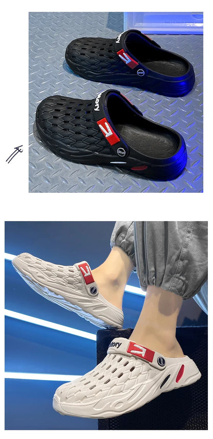 Flat Sandals Men Shoes 2025 Slippers Men Garden Platform Sandals Man Summer Sandals Male Sneakers Outdoor Flip Flops Home Clogs