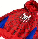 Spider Print Hooded Cardigan