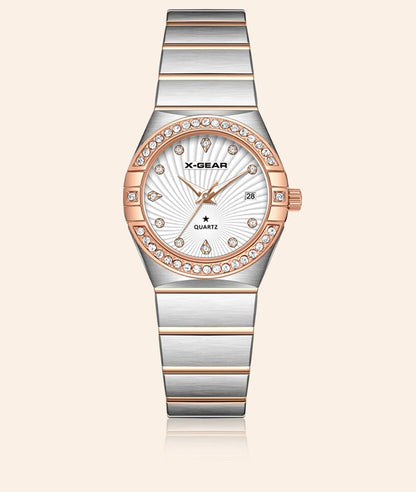 New Luxury Trendy Ladies Watch Luminous Waterproof Stainless Steel Date Woman Watch Fashion Elegant Quartz Women's Watches