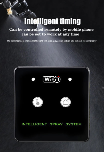 WiFi Rainforest Sprayer Control Automatic Mist Timing Spray System Kit Touch Screen Irrigation Timer Reptile Sprayer Humidifier
