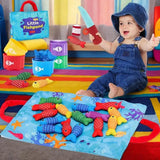 Toddler Fabric Fishing & Sorting Game — view 2