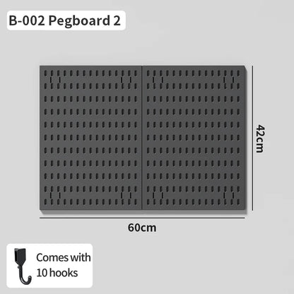 No-Holes Home Organization | This Wall Pegboard Displays & Organizes Your Daily Items & Electronics in Living Room/Study