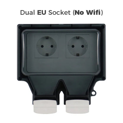 Avoir Tuya Power Socket IP66 Outdoor Wifi Smart Waterproof Socket Box Smart FR Wall Plug Socket With Timer Home Appliance 220V