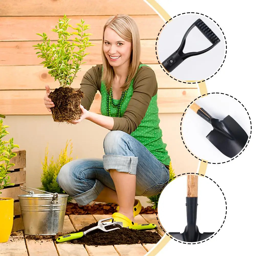 36/50.5cm Digging Shovel Manganese Steel Shovels Kids Trowel Waterproof Rustproof Garden Scoop for Outdoor Beach Camping