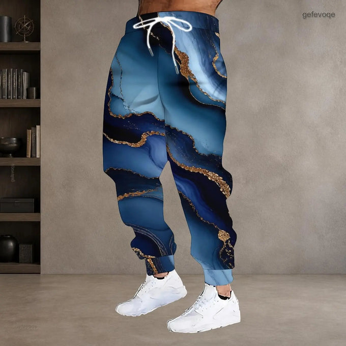 Men's Printed Drawstring Joggers — product image