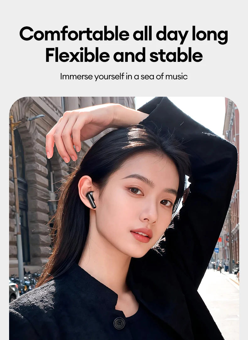 New Lenovo LE232 ANC Bluetooth 6.0 Headphones Active Noise Cancelling Wireless Earphone Power Display Music TWS Earbuds Choice