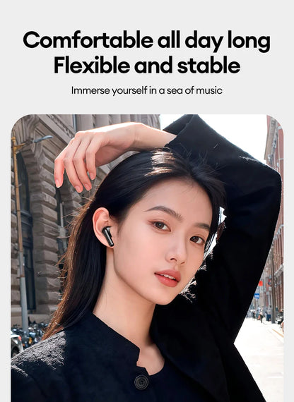 New Lenovo LE232 ANC Bluetooth 6.0 Headphones Active Noise Cancelling Wireless Earphone Power Display Music TWS Earbuds Choice
