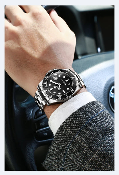 OLEVS Watches 5885 Mens Watch Original High Quality Quartz Watch Waterproof Luminous Calendar  Watches For Men Box Gifts Reloj