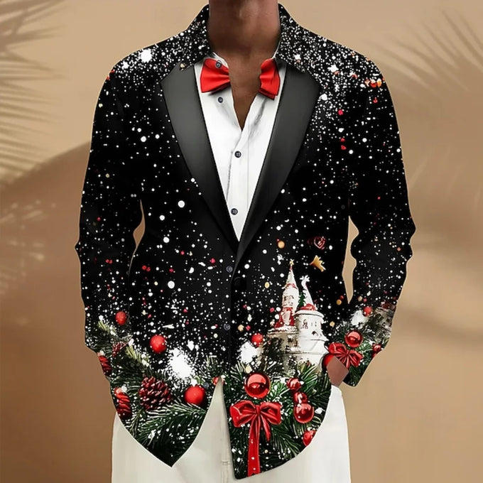 Men's Christmas Shirt & Tie Set — product image