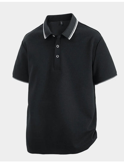 Oversized Men 7XL Polo Shirt 8XL 2026 Summer 95% Cotton Breathable Short Sleeve Collar Business Shirt Golf Man Top Clothes