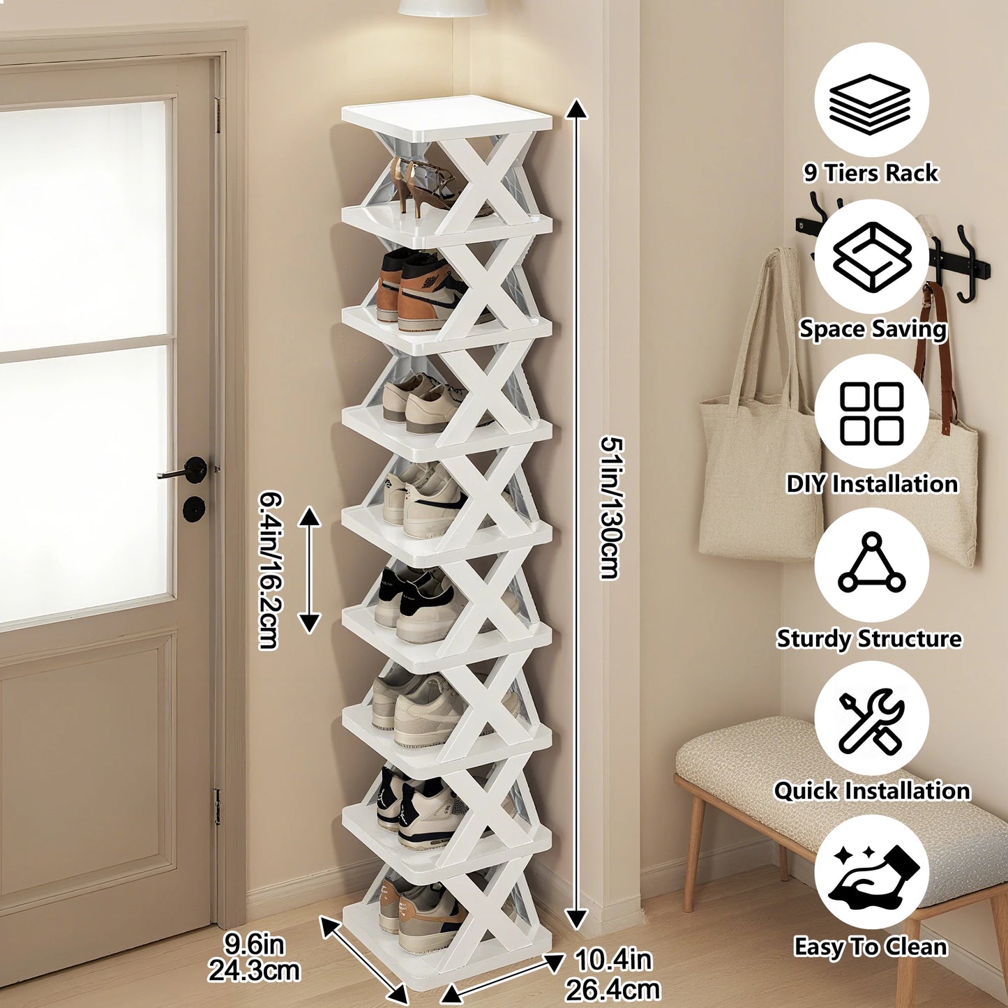 Shoe Rack Storage Organizer Detachable Shoe Racks Saves Family Household Rack Multi Layer Simple Shoes Shelf Color Cabinet