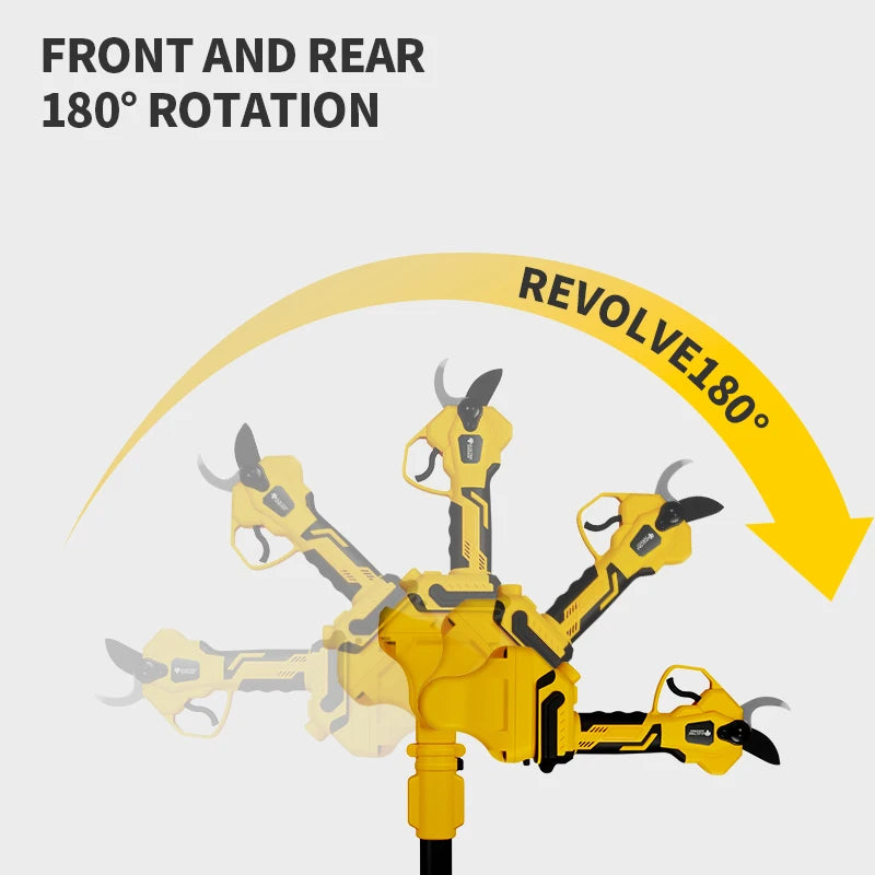 Brushless 1380W Electric Chainsaw Telescoping Pole Pruner High Branch Saw Garden Tree Pruning Tool For Dewalt 20V Battery Pin