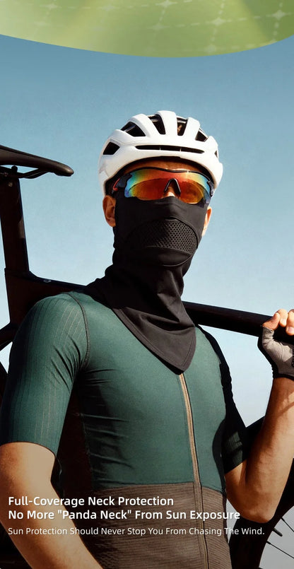 Cycling Face Mask Men Women UV Protection Neck Cover, Sun Protective Neck Warmer Breathable Face Cover Hiking Fishing Ear-Loop