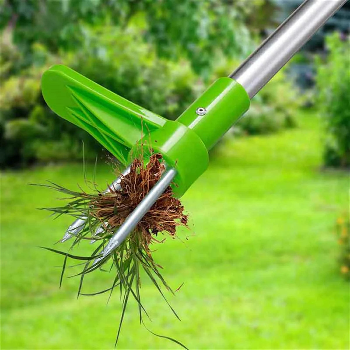 105cm Long Handle Weed Remover Portable Garden Lawn Grass Plant Flower Root Remover Outdoor Yard Aluminum Stand Up Weed Puller