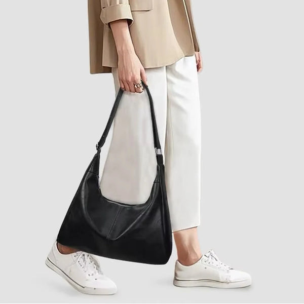 Soft Faux-Leather Hobo Bag — view 1