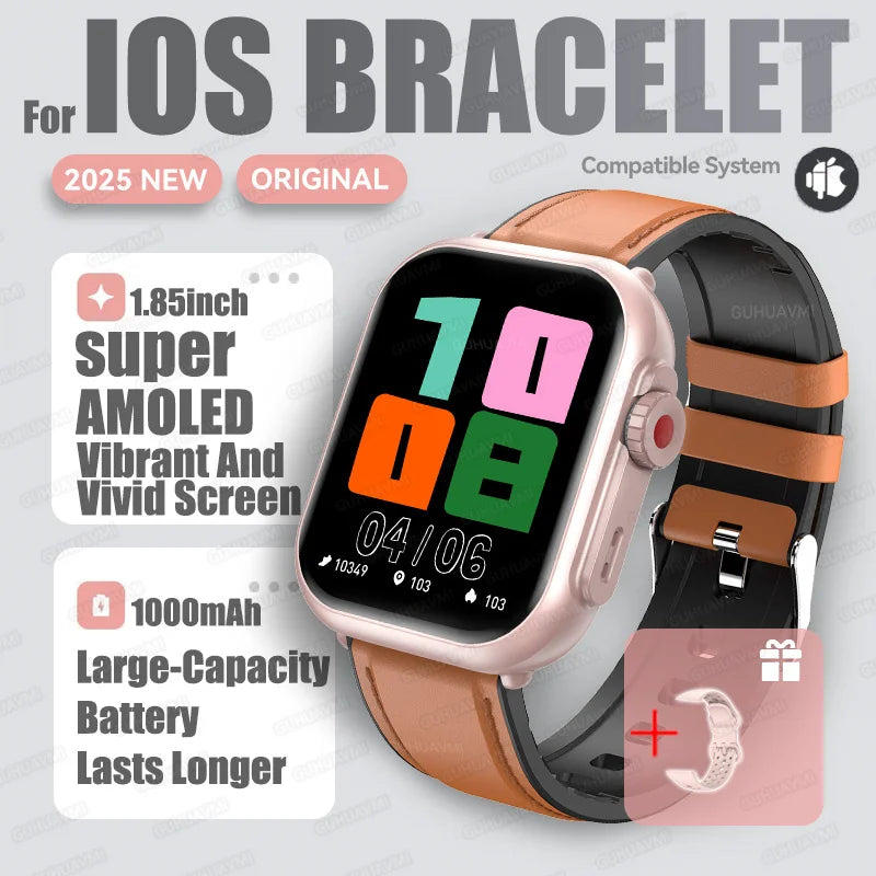 2026 Fashion Women Watch Ultra2 SE Smart Watches 1000mAh 1.85"AMOLED Full Touch Screen BT Call Smartwatch For Android IOS Ladies